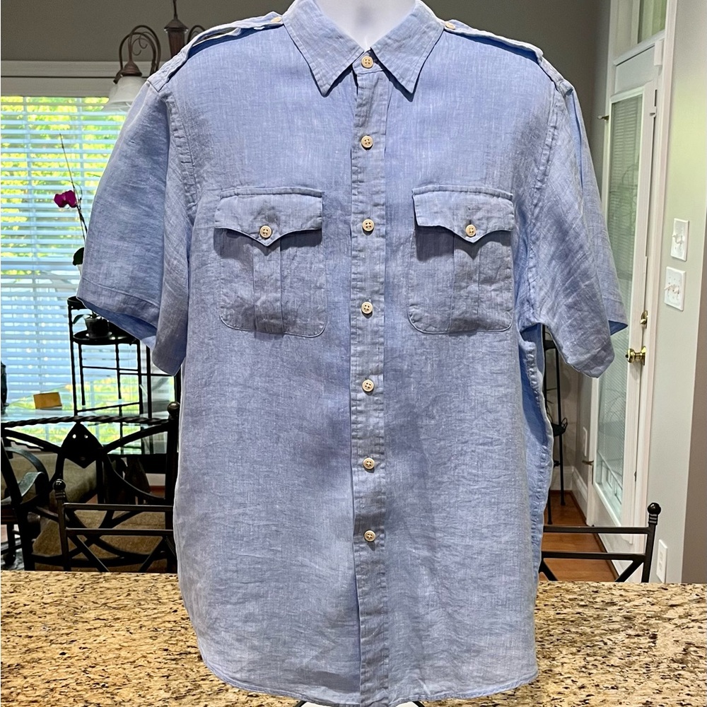 EEUC Polo by Ralph Lauren S/S Linen Button Down XL